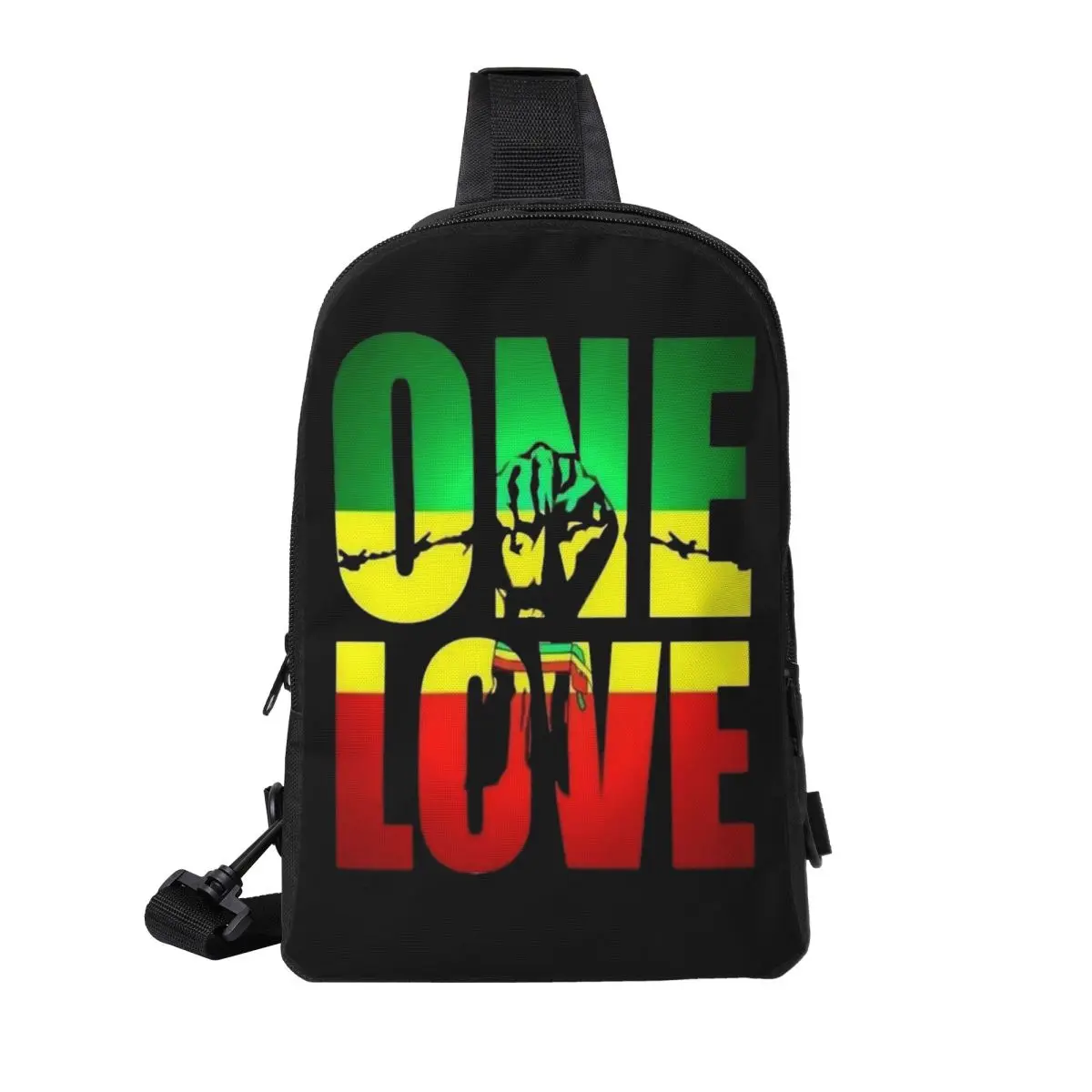 

Harajuku Vintage Style Arts Bob Marley One Love Chest Bag Men Sling Crossbody Backpack Chest Bag Hiking Daypack Shoulder Bag
