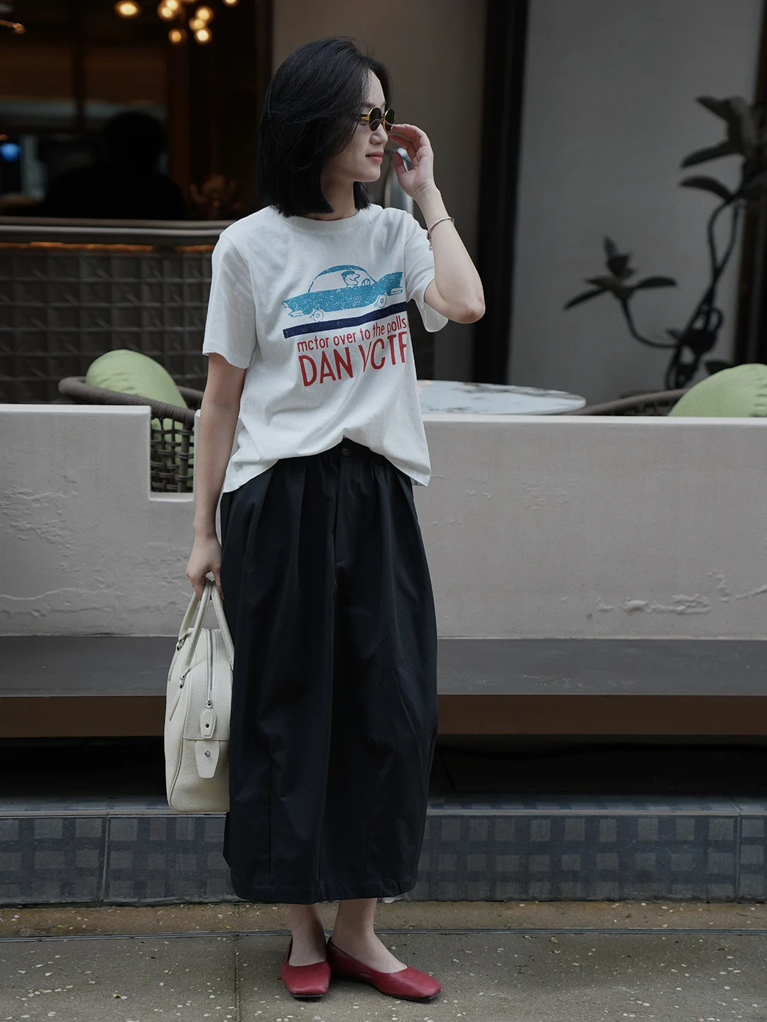 

American Style Loose Fit Short Sleeve T-Shirt Women's round Neck Letter Print Casual Breathable Summer Top by Azhu Show