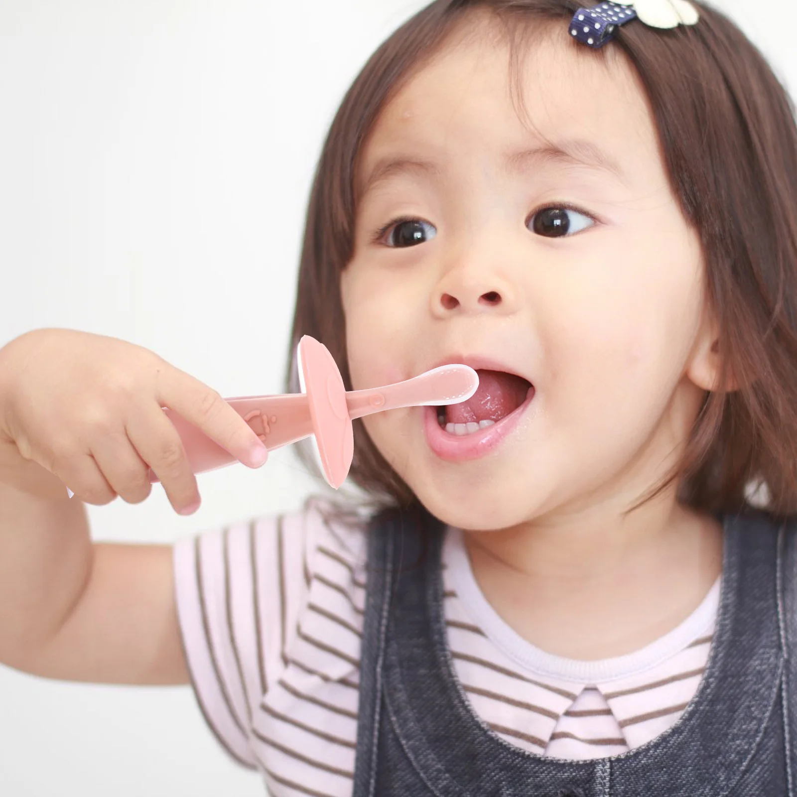 

1Set Silicone Toothbrush Compact Portable Small Brush Head Soft Bristles Ergonomic Handle Oral Care for