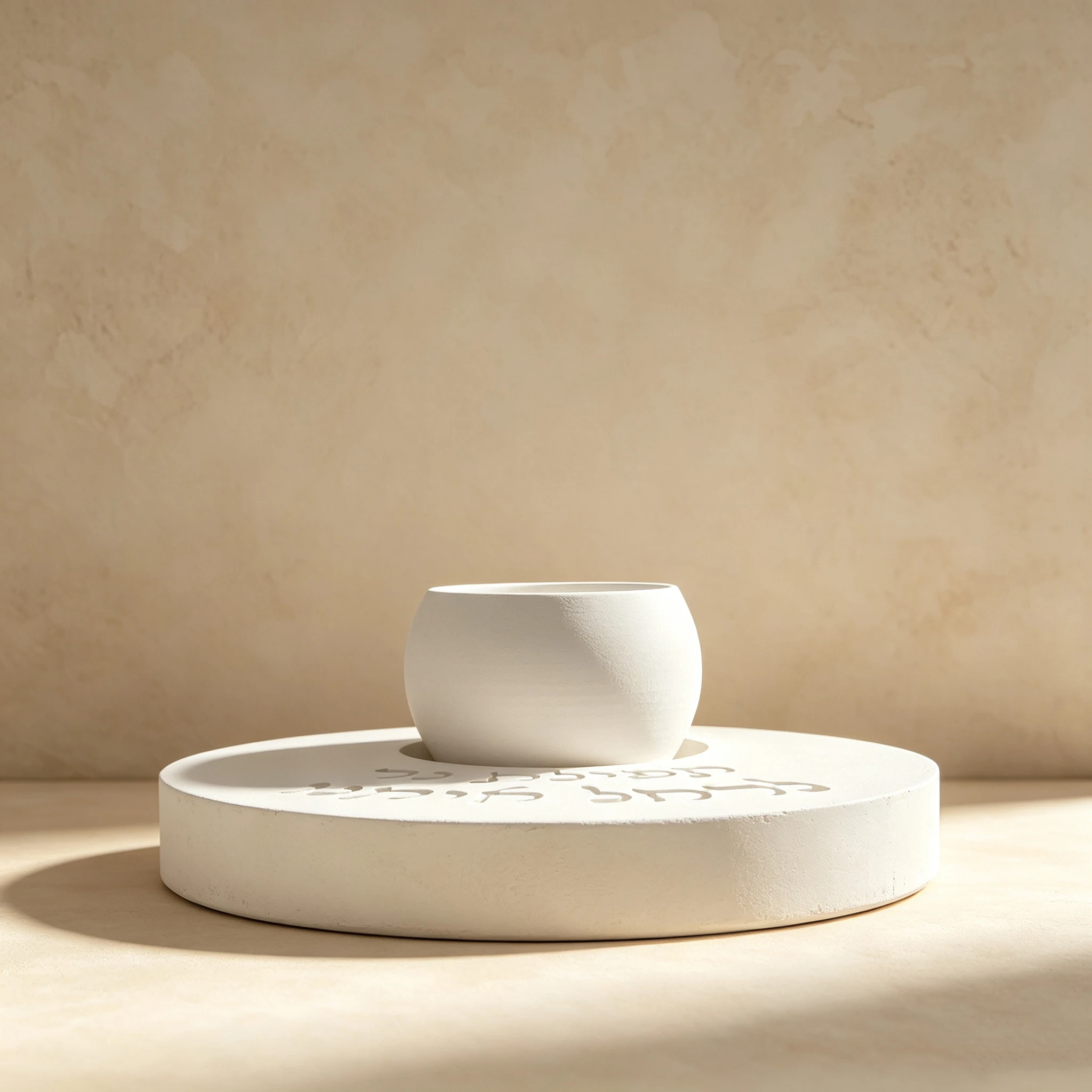 ヘブライ語の刻印が入った円形プレートキャンドルホルダー用シリ - Candle Quotes のレビューと価格