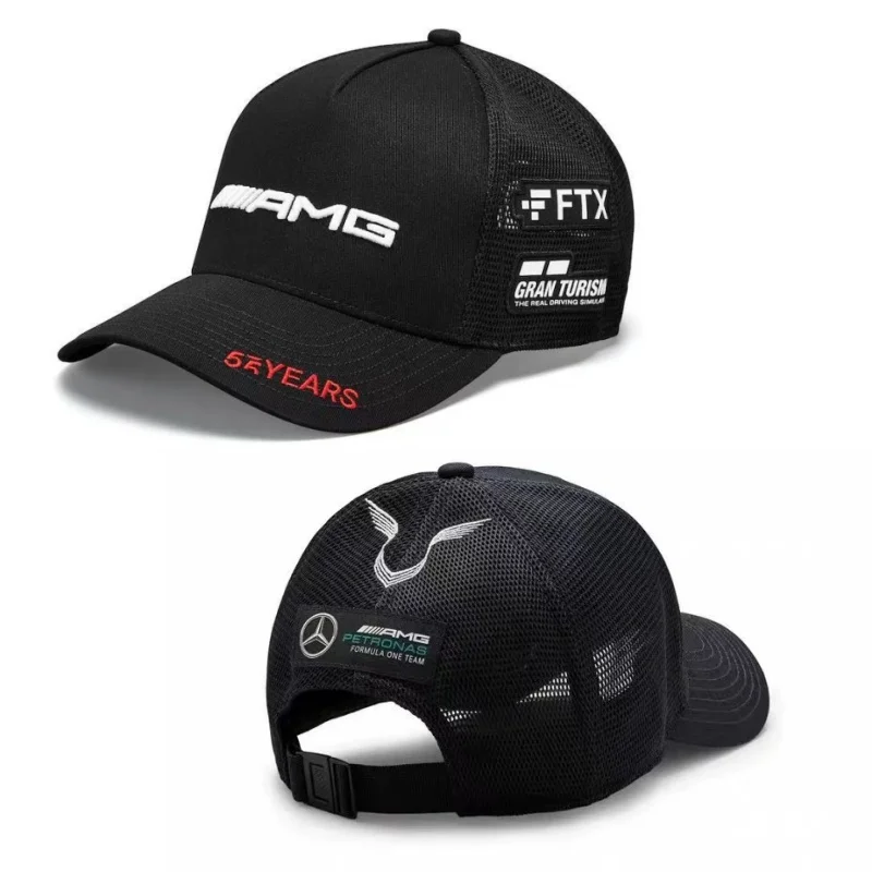 

Car Duck Tongue Cap For Mercedes benz 3D Hat Car MOTO GP Racing F1 Baseball Cap Hat Adjustable Casual Trucket Hat hip hop W205