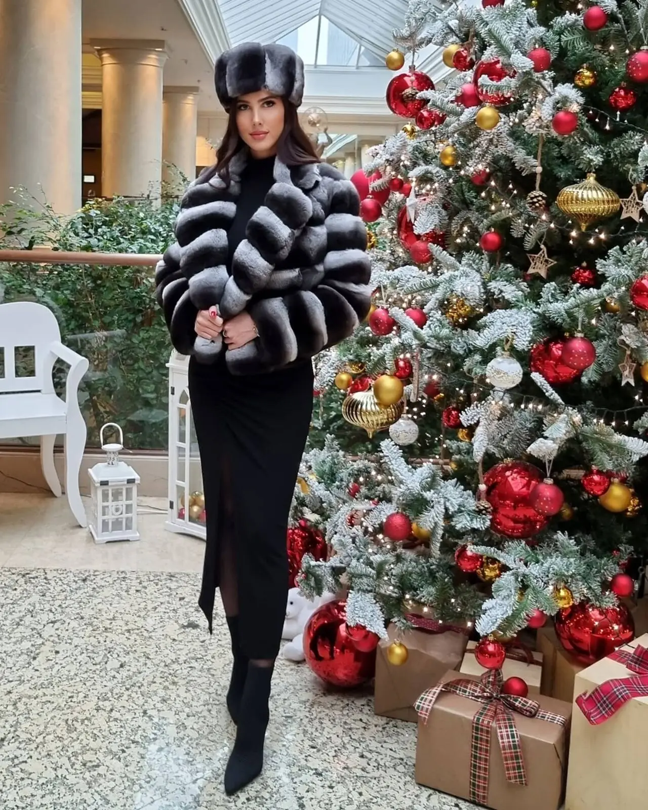 Winter Frauen Chinchilla Echte Natürliche Rex Kaninchen Pelzmantel Revers Kragen Dicke Jacken Winter Elegante Echte Pelz Warme Mantel