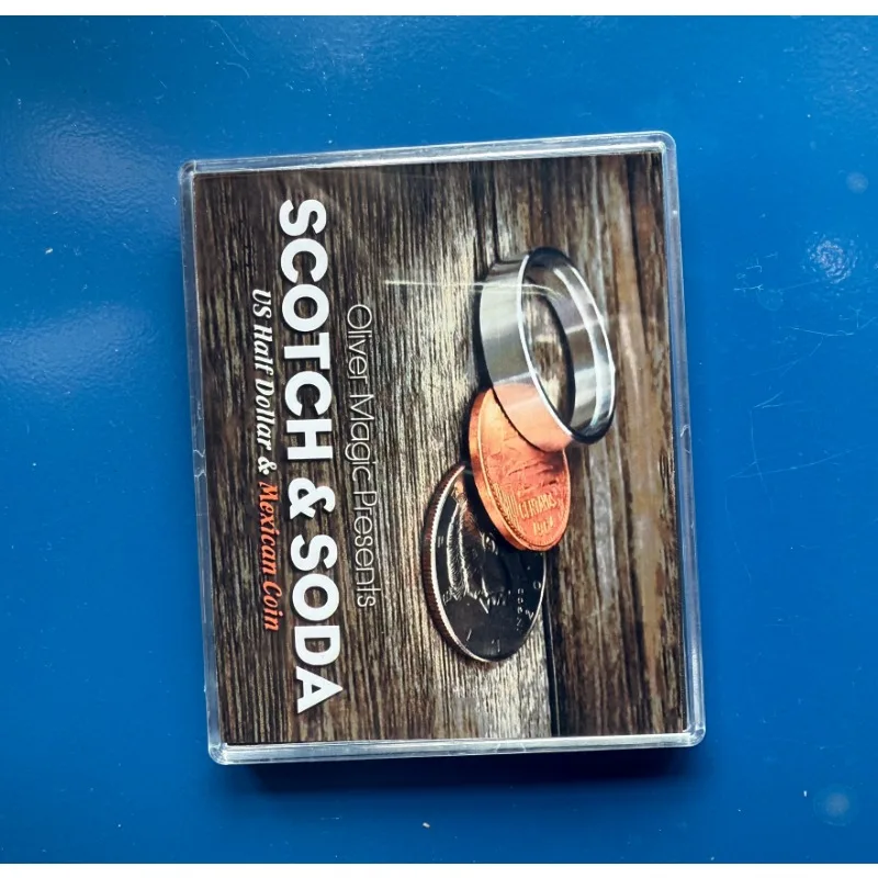 Scotch & Soda (US Half Dollar) by Oliver Magic Magic Tricks Coin Appearing Vanishing Magia Magician Close Up Illusions Gimmicks