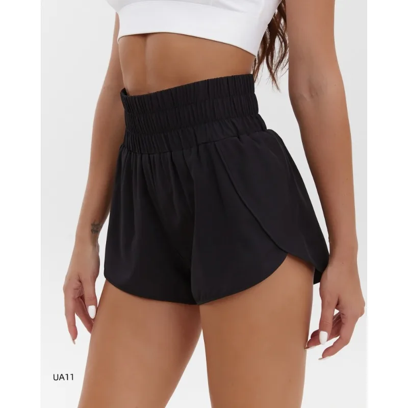 Yoga Sports Women Shorts High Waist Quick-Dry Breathable Athletic Shorts Outdoor Leisure Running Fitness Shorts Badminton Shorts