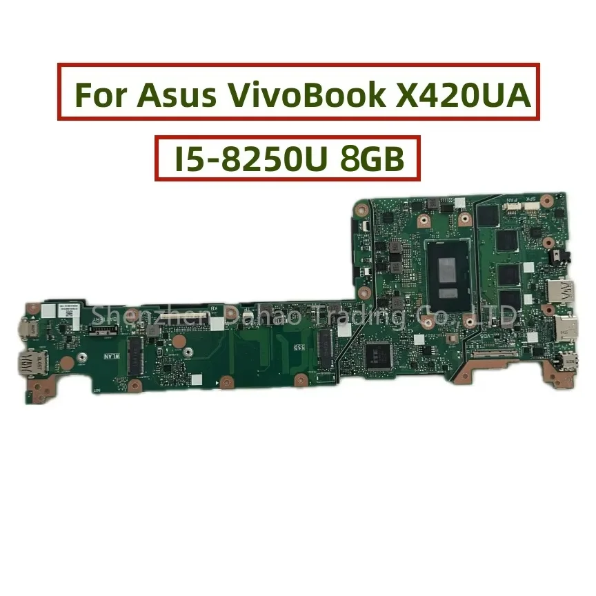 X420UA Mainboard For Asus VivoBook X420U A420UA F420U A420U F420UA Laptop Motherboard With Core I5-8250U 8GB-RAM Fully Tested