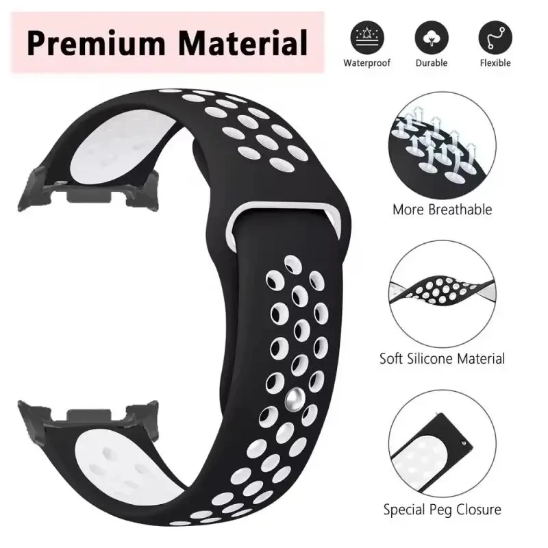 Bracelets de Sport pour Samsung Galaxy Watch 8, bracelet de montre classique réglable en Silicone pour Galaxy Watch 8, 40mm/44mm, accessoires