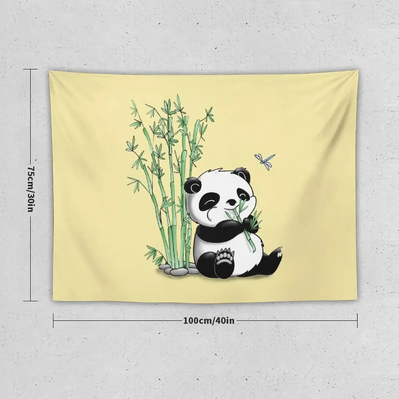 Panda Eating Bamboo Tapestry Decorations For Room Decoration Aesthetic Tapestry