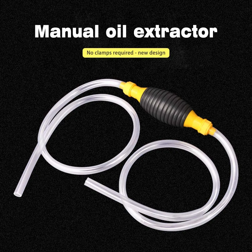 Car Gasolines Extraction Pipe Multipurpose Manual Suction Fuel Tube Oil Gas Manual Pump for Vehicle