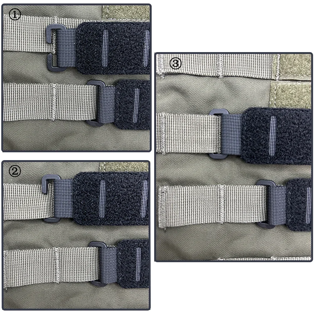 Klettverschluss-Patch-Board für Weste und Rucksack, praktischer Ausweis-Patch, Abzeichen-Display-Pad, Konverterstreifen, MOLLE-System-Befestigung – Detail 6