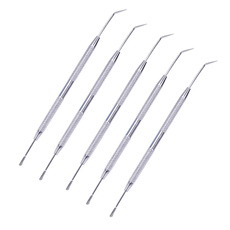5pcs Dental Probe Periodontal Probe Explorer Cleaning Tool Double Ends Probe Hook Pick Dental Tooh