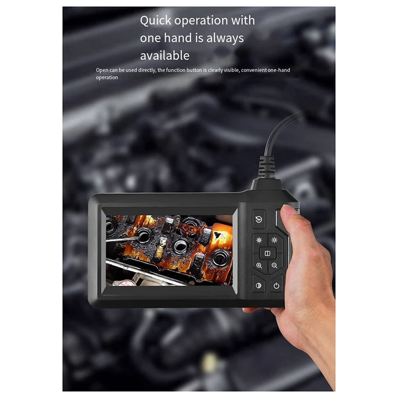 Daily Industrial Pipeline Endoscope With Light 4.3-Inch LCD HD Digital Camera Handheld Waterproof Sewer Inspection Camera