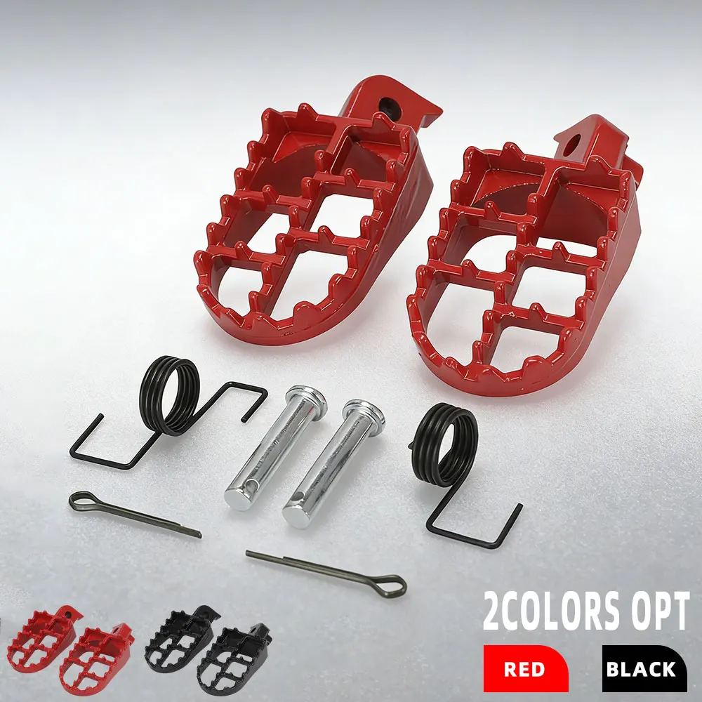 Motorcycle Motocross Universal Footrest Pedals Footpegs For KTM HONDA YAMAHA SUZUKI BMW KAWASAKI Dirt Bike Aluminum Foot Rests image 6