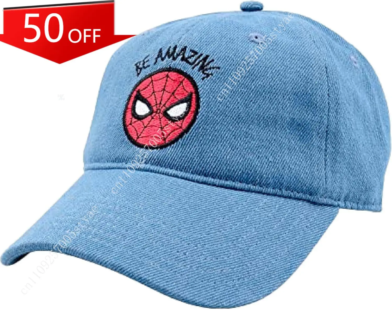 Marvel Spider-Man Cotton Adjustable Dad Hat, Baseball Cap with Curved Brim