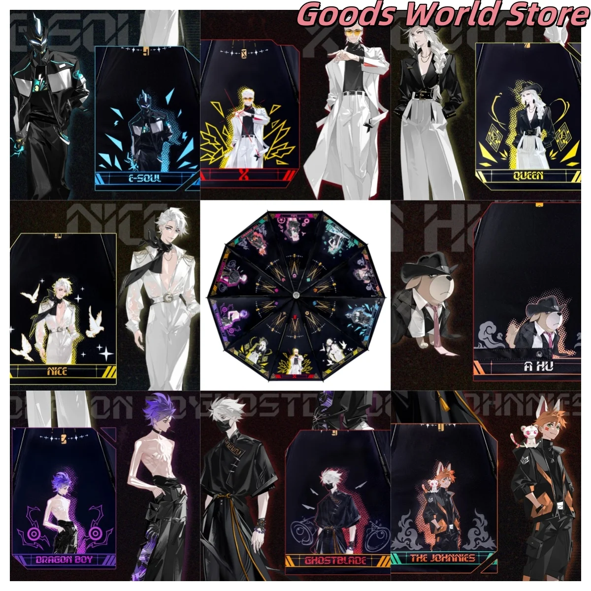 In stock To Be Hero X umbrella Lucky Cyan Dragon Boy Ghostblade Cosplay Costume Anime Chinese Tv Halloween Gift