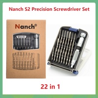 Nanch Precision Small Screwdriver Set 22 in 1 Imported S2 Steel For Iphone Computer Game Electronics Dismantling Repair Tools Ki