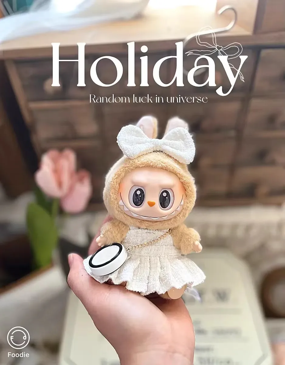 

Labubu Doll's Clothes set Mini Cute Advanced luxury design Macaron 15/17cm labubu V1 V2 V3 Doll clothes fashion designer brand