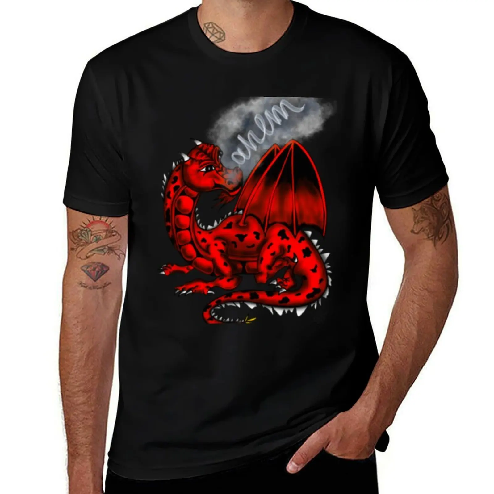 Red Dragon spewing “ahem” smoke (clearing her throat); keeping it cool...let’s call her Patience T-Shirt