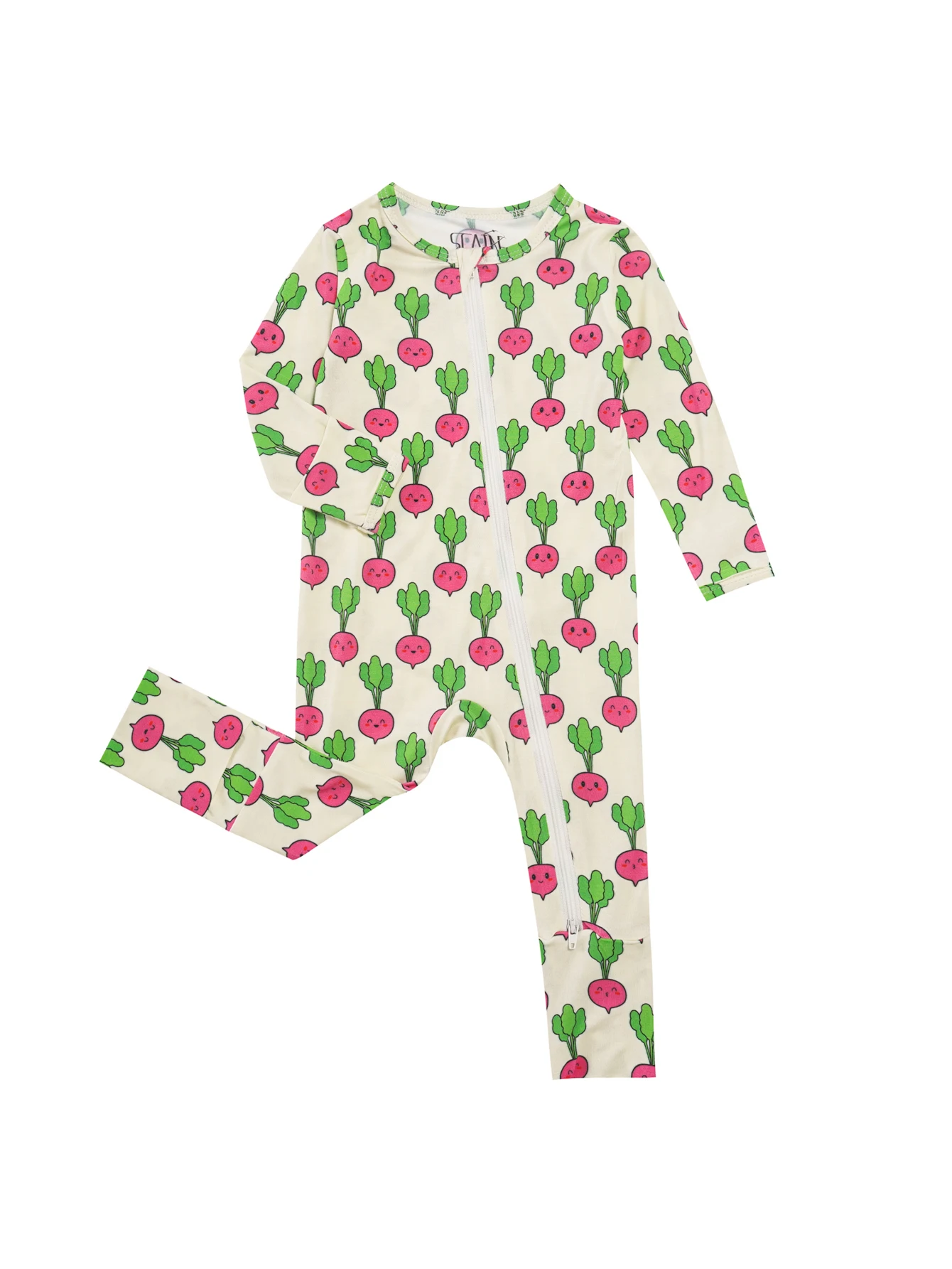 Infant Bamboo Fiber Onesie with Zipper Design, Suitable for All Seasons, Fits 0-24 Months, Can Be Worn Outdoors 5