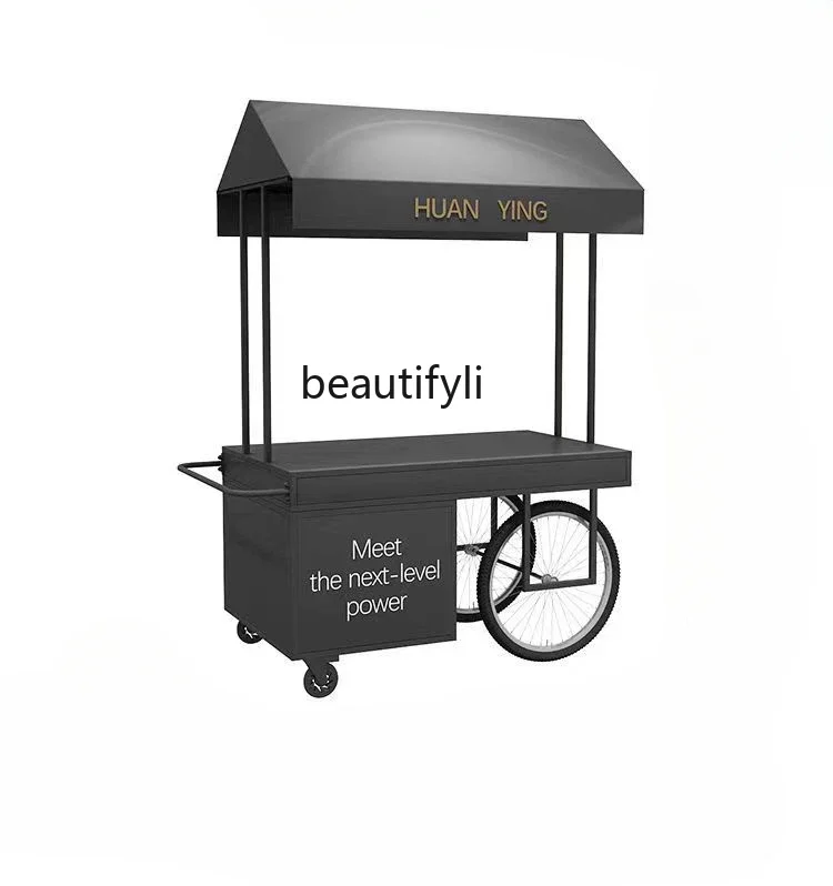 

YH stall trolley stall float hand push commercial market stall display cabinet
