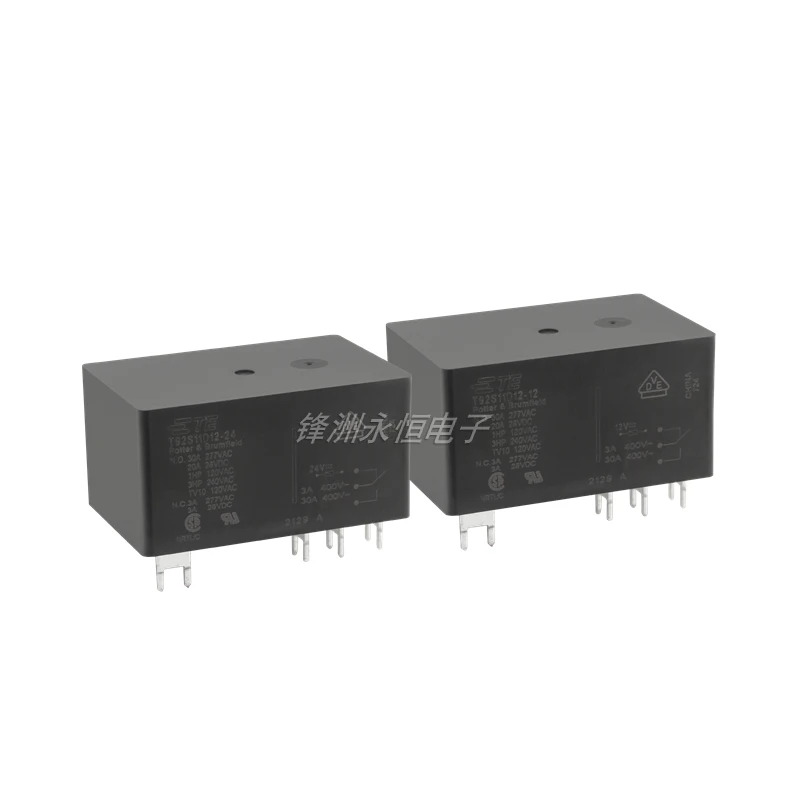 New Original TE Relay T92S11D12-12/T92S11D12-24 Power Relays DPDT (2 Form C)30A 12VDC 24VDC UL Coil Insulation Class F