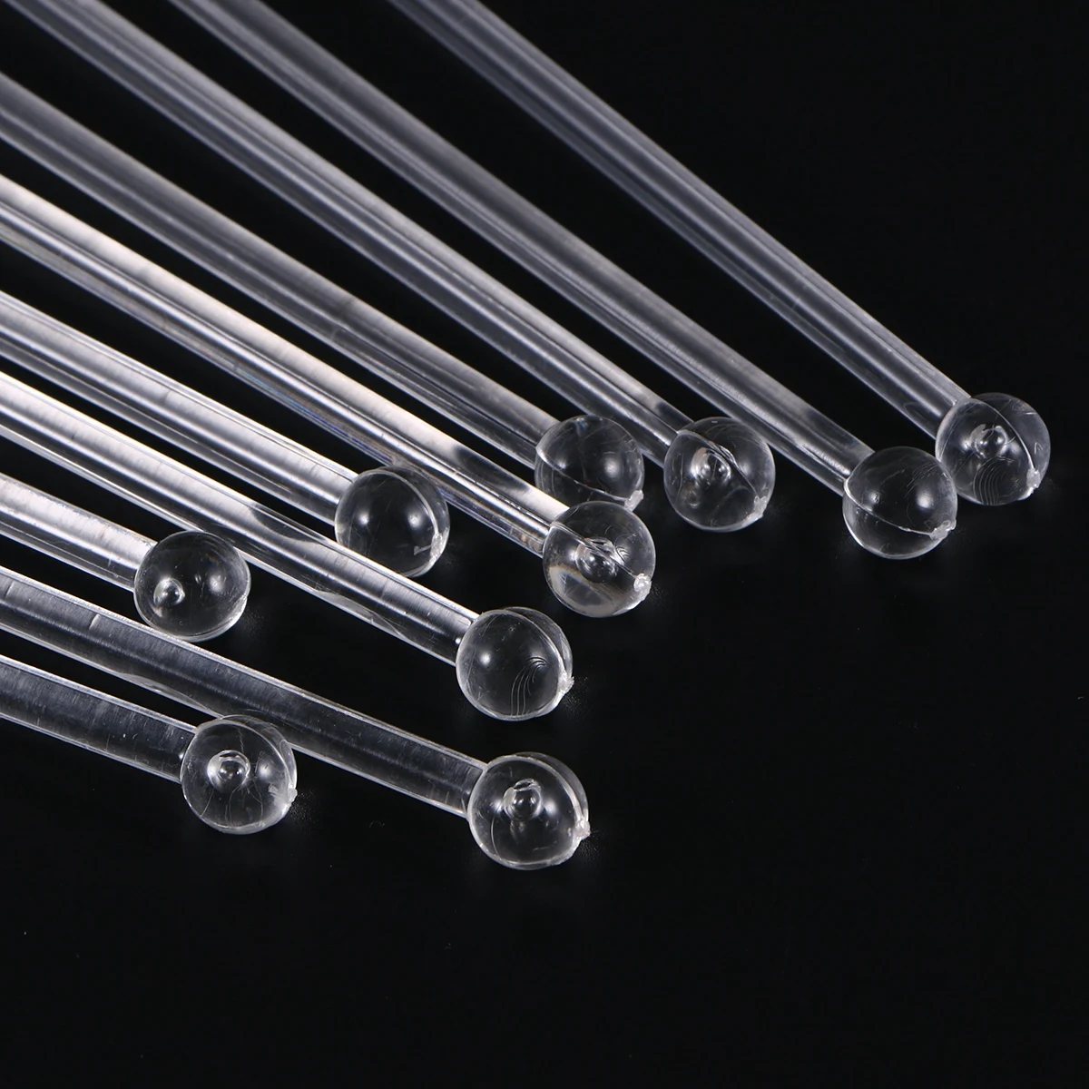 

20pcs Acrylic Cocktail Stirring Sticks Colorful Drink Mixer Rods Bar Tools Juice Drinks Stirring Mixing Sticks