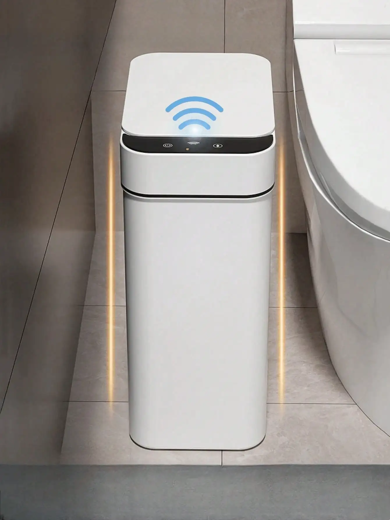 

1pc 12L Automatic Touchless Trash Can - 3 Colors, Multi-Room Use, Ideal Gift & Halloween Decor