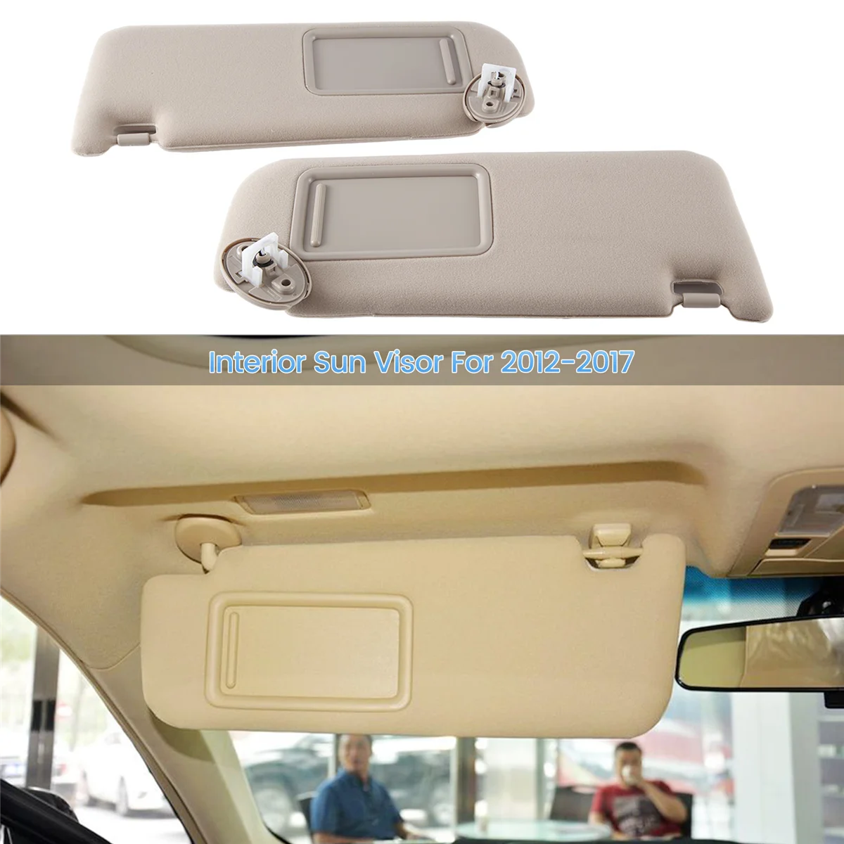 

Car Sunshield Sunvisor with Mirror Interior Sun Visor for Toyota Camry 2012-2017 74320-06610-B1 74320-06610-B2