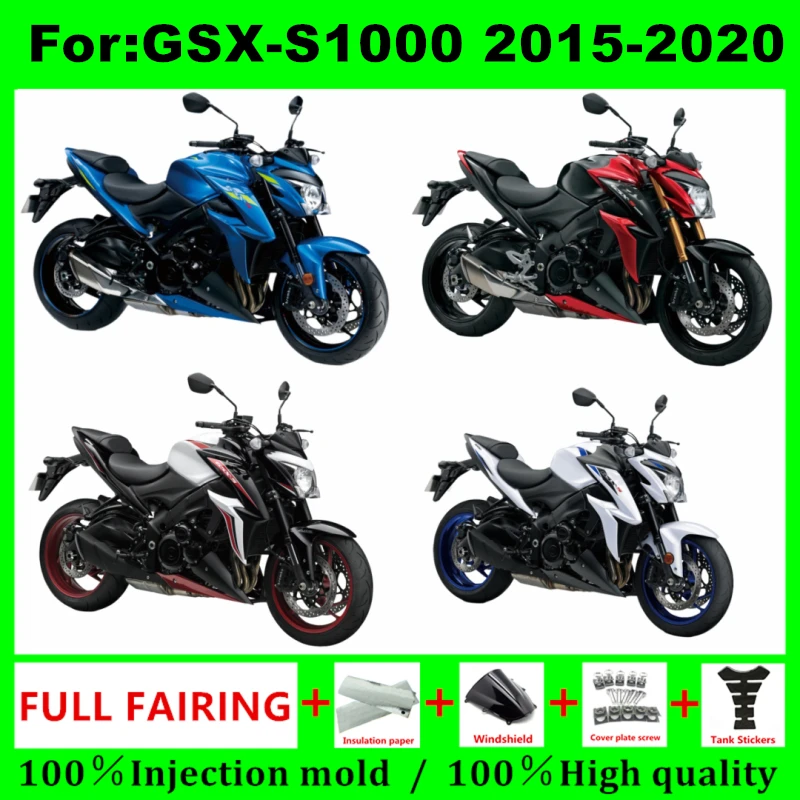 

Motorcycle Fairings Injection Mold For GSX-S1000 GSX S1000 GSXS1000Z ABS 2015 2016 2017 2018 2019 2020 ABS Bodywork Kit Set Fit