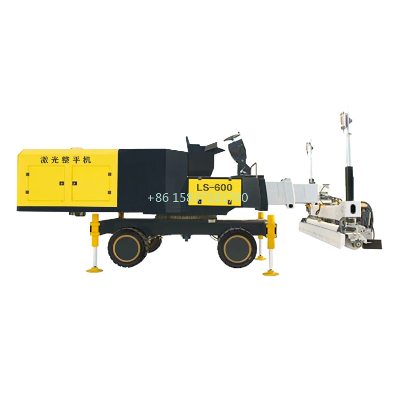 

Fully Automatic Laser Screed Leveling Machine 4 Wheels Laser Concrete Leveling Machine Self Leveling Screed Road Construction