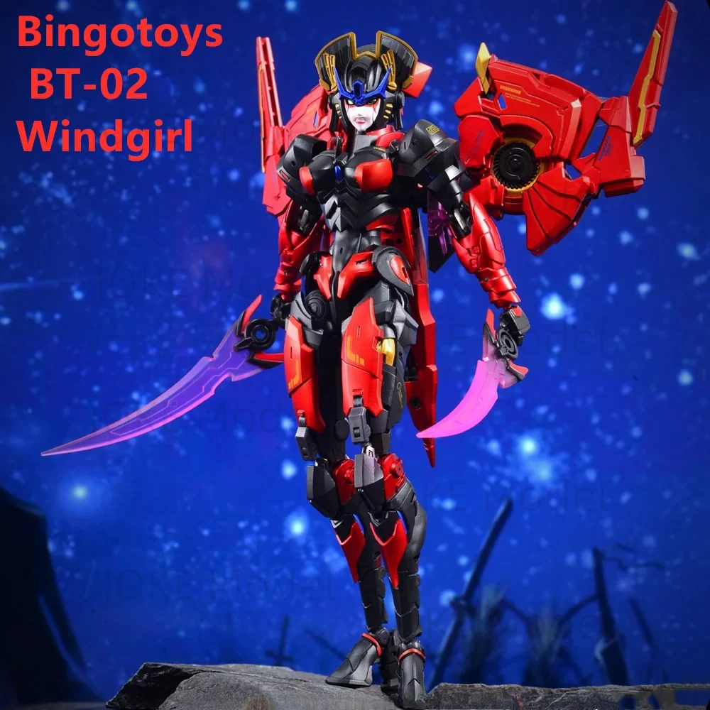 

IN STOCK NEW Bingotoys BT-02 Wind Girl Transformation BT02 Movable Joint Deformable Mobile Suit Girl Action Figure With Box