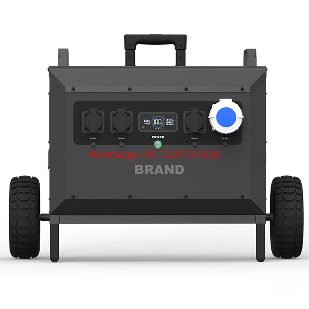 

SOUOP L3 3600 Вт Powerstation Solargenerator 3072 Втч Водонепроницаемый LiFePO4 Солнечная электростанция Коробка Портативный солнечный генератор с колесом