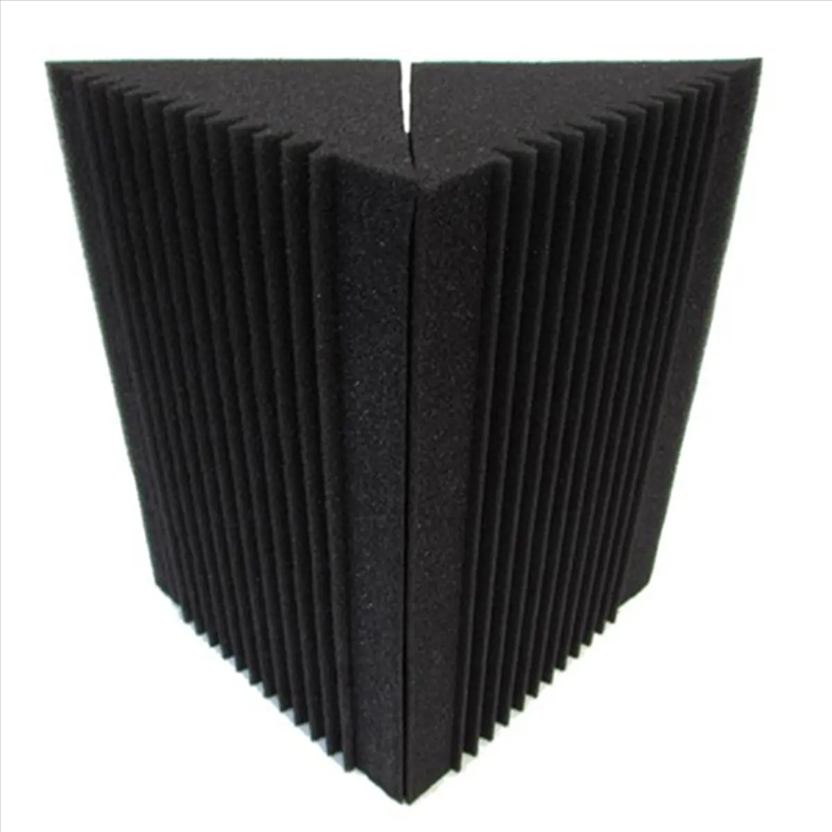

【D75C】8 Pcs Sound-Absorbing Foam Board,Bass Trap Wedge-Shape Brick,Sound-Absorbing Foam Sound Insulation Treatment,12X12X24cm