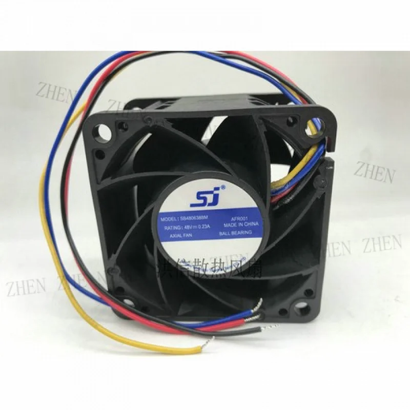 Y FOR SJ 6038 SB480638BM 48V 0.23A مروحة تبريد بوظيفة PWM بأربعة أسلاك