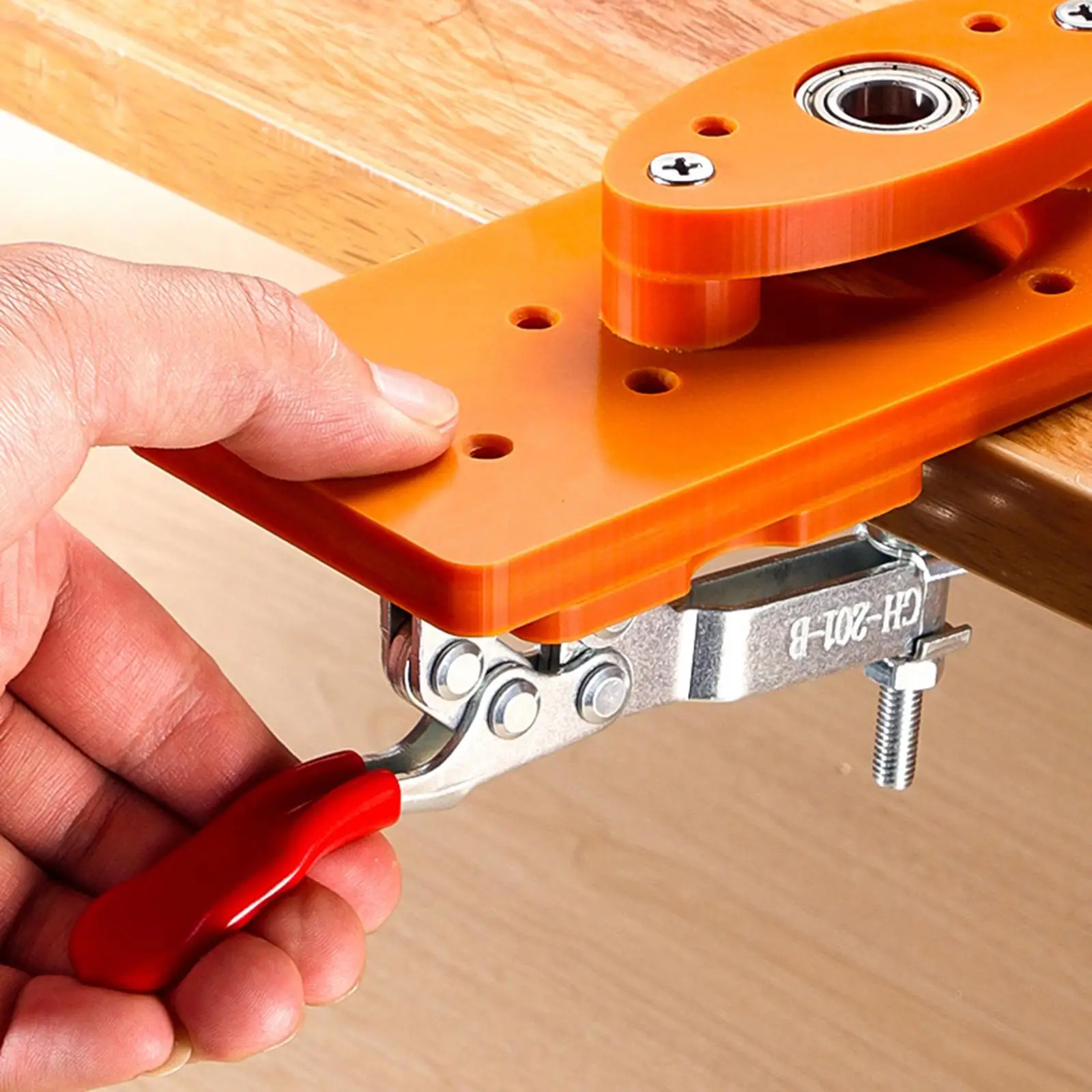 Hinge Boring Hole Drill Guide Metal Door Hinge Jig 35mm Template Woodworking DIY Locator for Cabinets