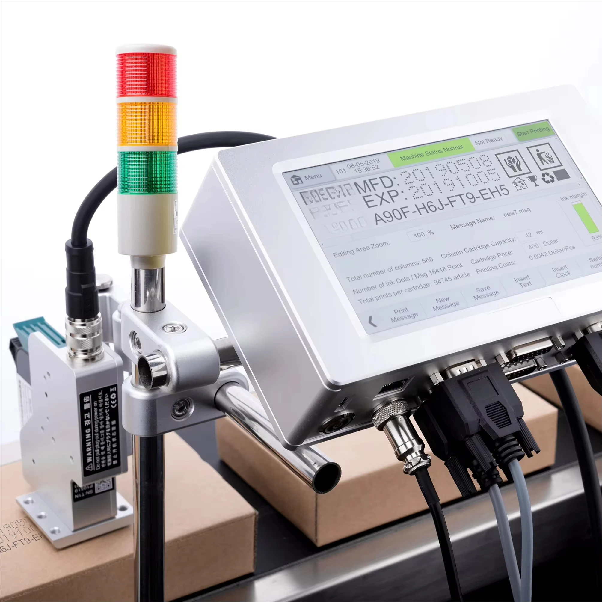 T290E-1 25.4mm Industrial Inkjet Printer for Efficient Date and Batch Coding with HighResolution and Dependability