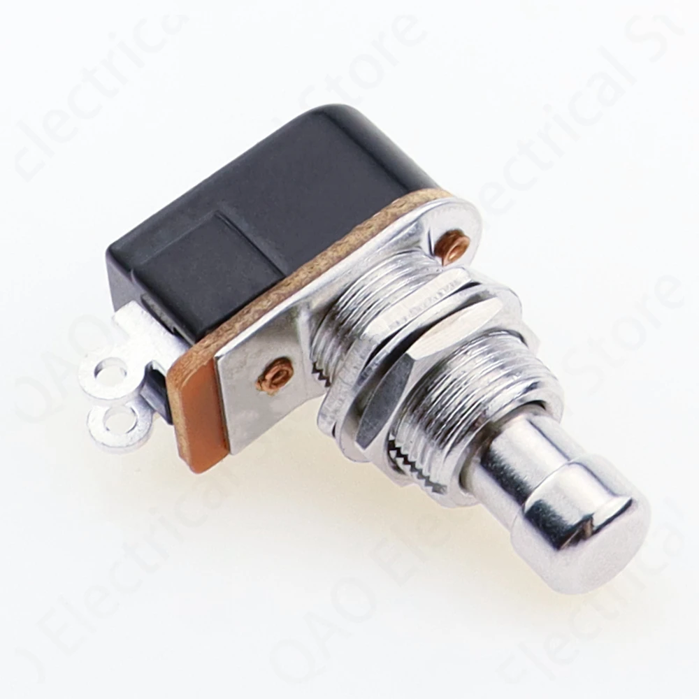 1PC SPST Momentary Soft Touch Push Button Stomp Foot Pedal Switch Electric Guitar Switch OFF-Momentary ON