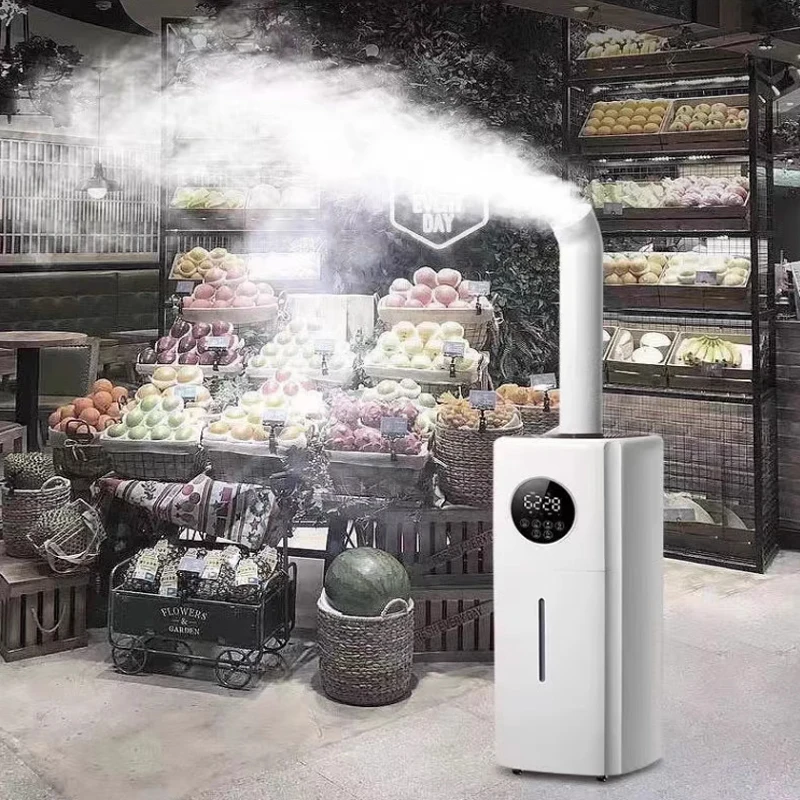 16L 100-240V Industrial Air Ultrasonic Humidifier Mute Commercial Supermarket Vegetables Mist Maker Fogger Spray Humidifiers