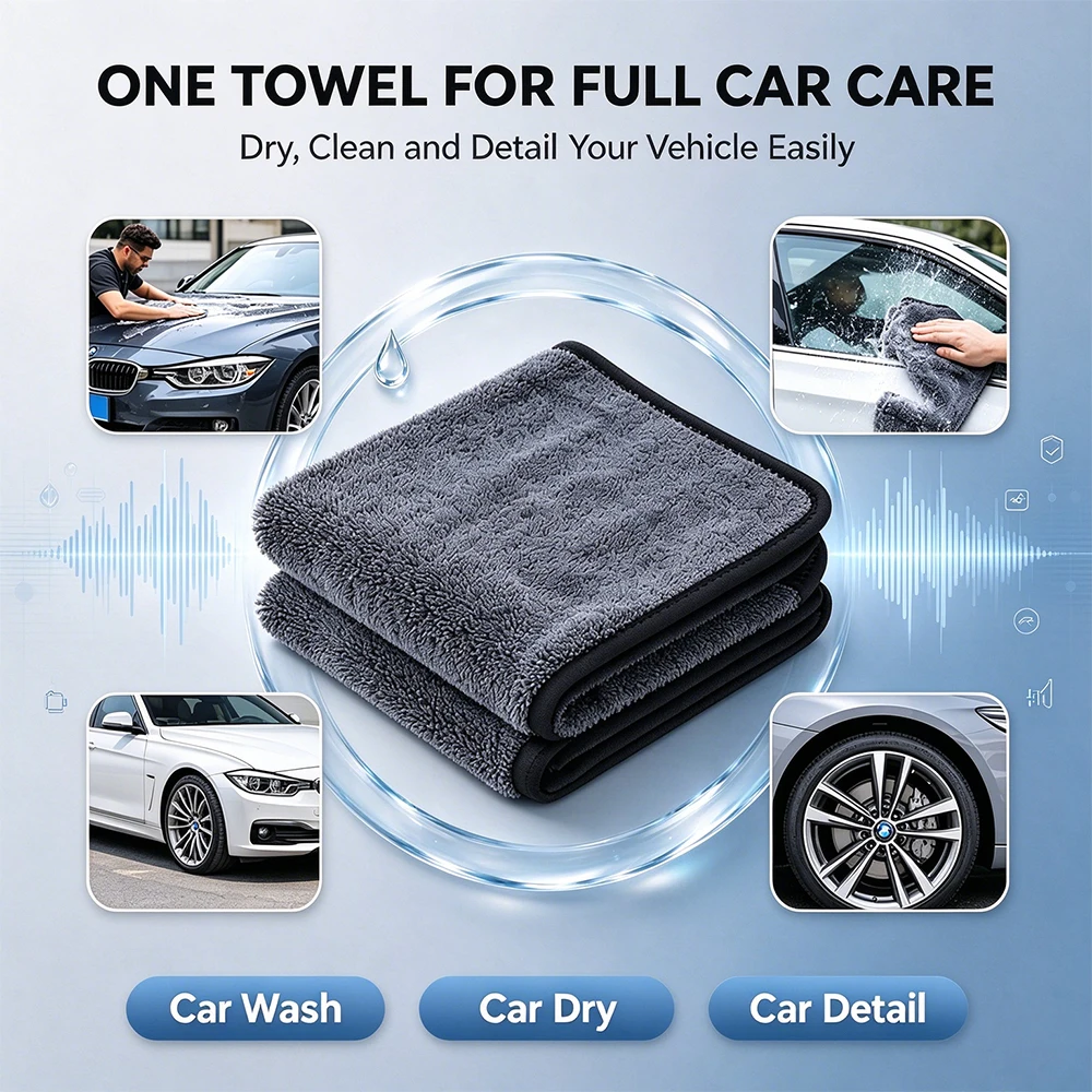 Microfiber Car Drying Towel Super Absorbent - Microfiber Car Drying Towel Super Absorbent