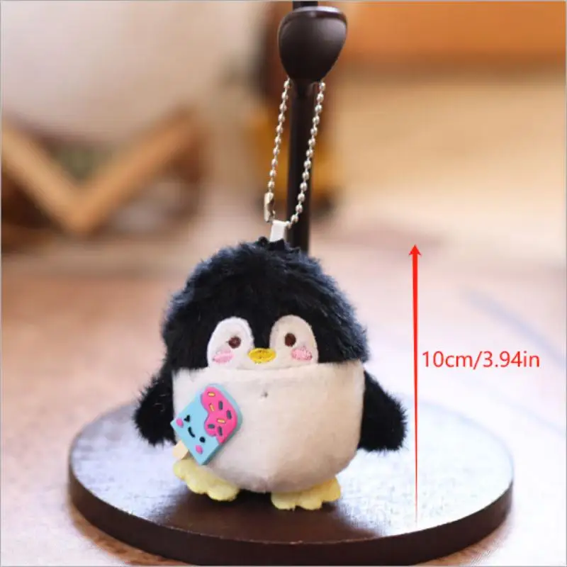 Mignon dessin animé pingouin Animal en peluche poupée jouets en peluche porte-clés sac pendentif créatif sac à dos suspendu ornement cadeau Ragdoll porte-clés