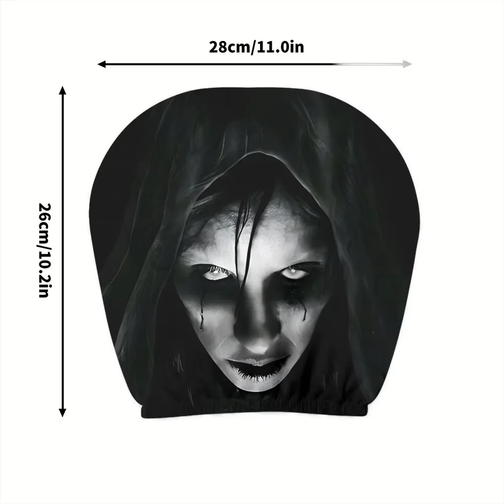 2pcs Halloween Decorations Car Headrest Covers Polyester Universally Applicable Long-Distance Travel and Driving Car Accessories