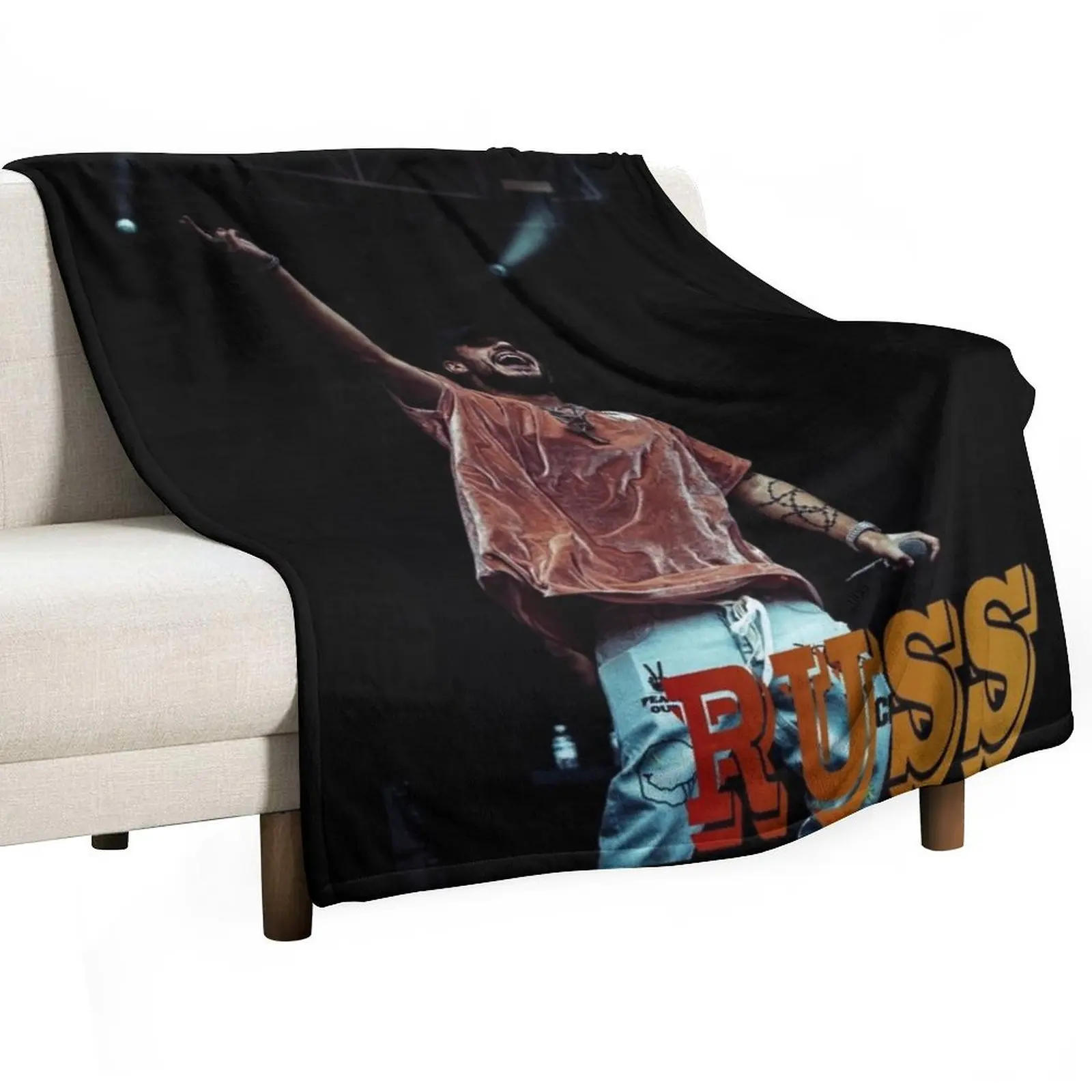 Russ Throw Blanket Luxury St Soft Big Loose Hair Blankets For Sofas for winter Blankets
