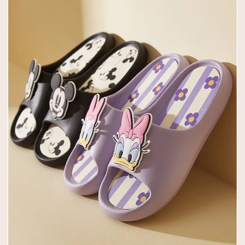 Kawaii Disney Marie Cat Minnie Mickey Daisy sandali estivi Anime antiscivolo pantofola Cartoon Girls Boys Soft Sole scarpe da casa regalo