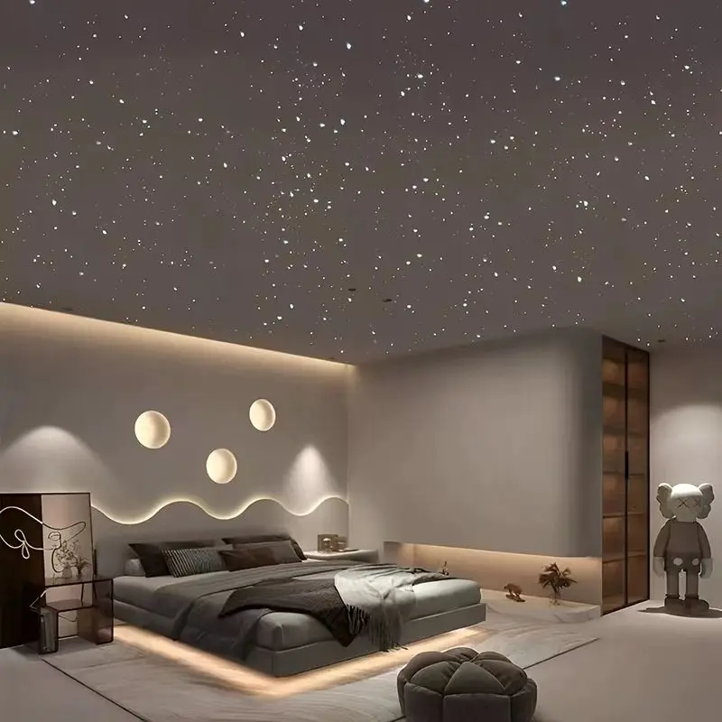 Indoor starry sky, ceiling, top plasterboard, sparkling breath, living room, bedroom, balcony, starry sky, meteor, fiber optic