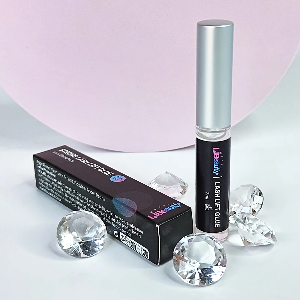 Libeauty 7Ml Sterke Lash Lift Lijm Super Lash Lifting Zelfklevende Heldere Wimper Hijs Zelfklevende Wimper Lijm Gereedschap Kan Uw Logo Doen