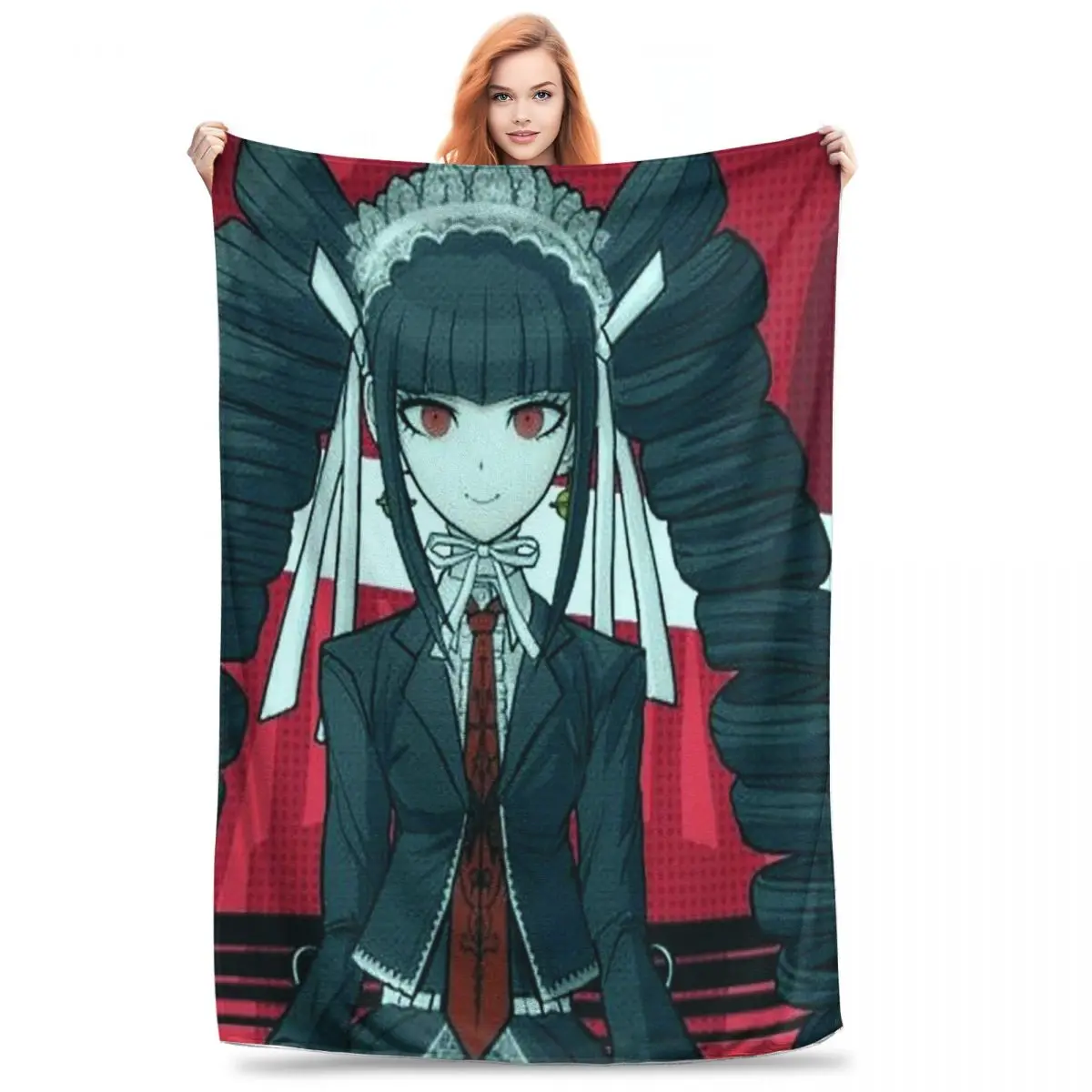 Danganronpa - Celestia Blanket Flannel Multi-function Sofa Throw Blankets For Couch Bedding Office Throws Bedspread Quilt