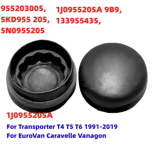 Tapa de tuerca de brazo de limpiaparabrisas delantero, cubierta de perno basculante para VW Transporter T4 T5 T6 1991-2019, EuroVan Caravelle Vanagon 1J0955205A