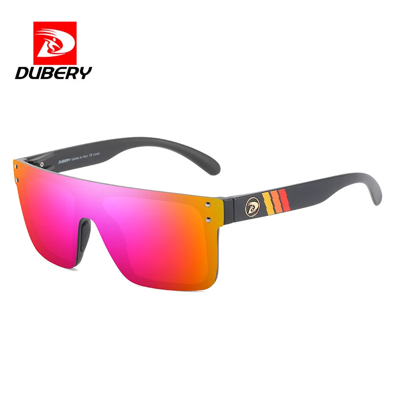 2026 DUBERY Polarized Sunglasses Conjoined Lens Men Oversized Sunglasses Women Rimless Fashion Outdoor UV Protection Sun Glasses
