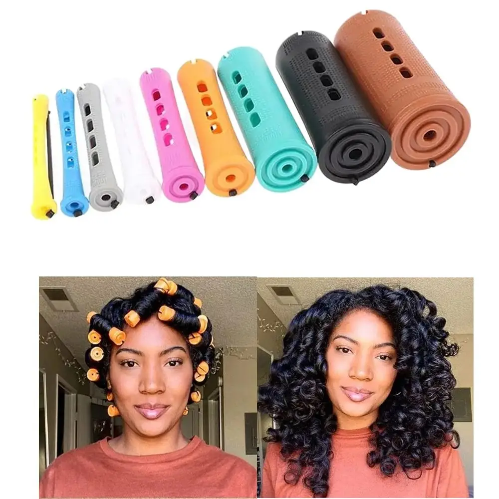 Elastic Rubber Band Care Hair Perm Rollers Harmless to Hair Professional Curling Maker DIY Wave Curly Perm Rods Salon