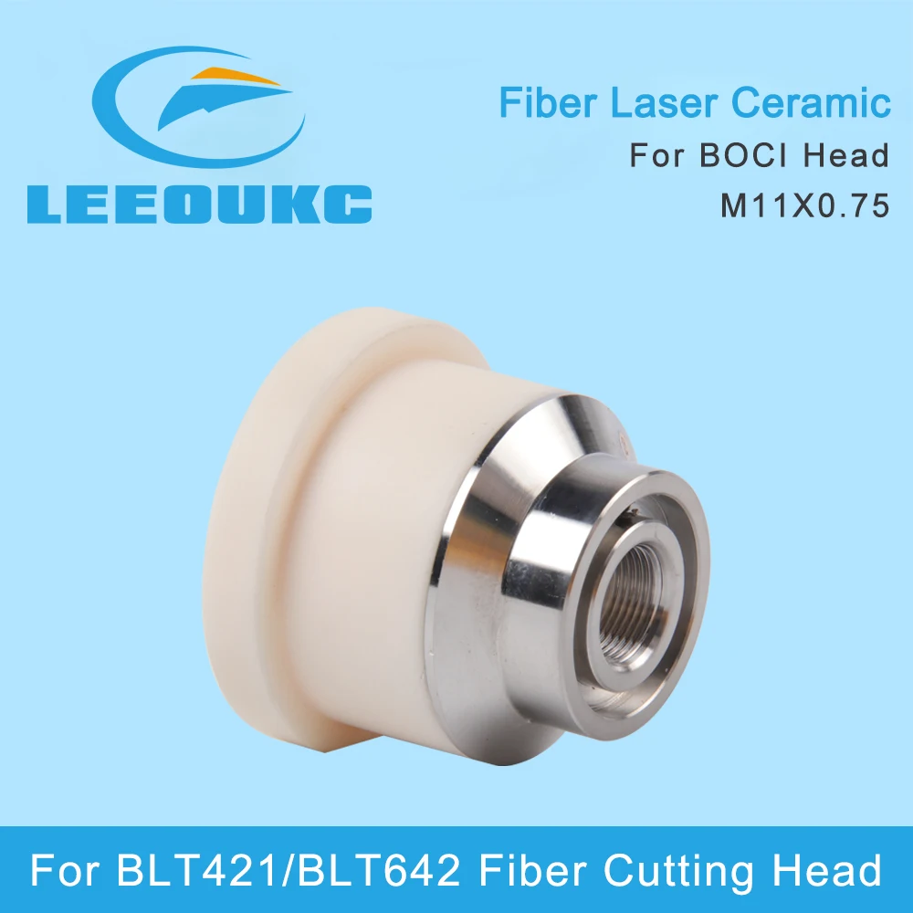 LEEOUKC  For BOCI Laser Ceramic Body Dia.41mm M11 Nozzle Holder Ring for High Power Fiber Cutting Head BLT420 BLT641