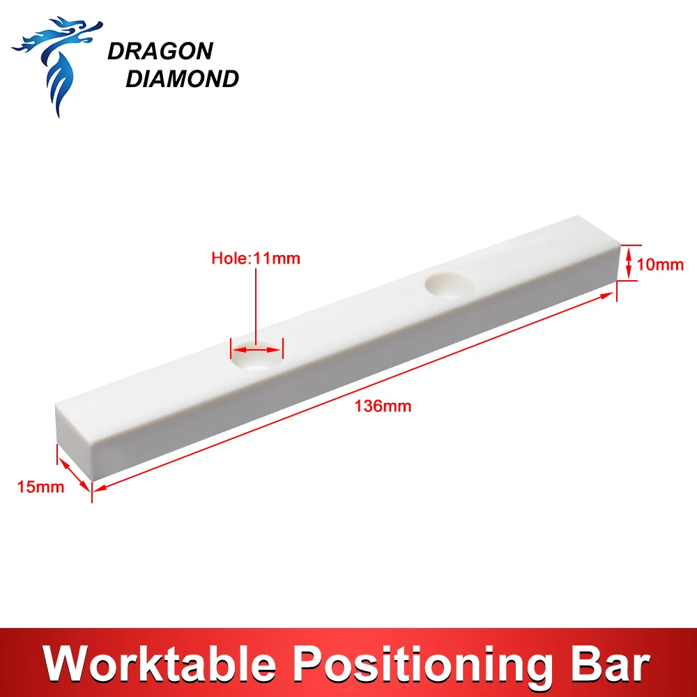 Worktable Positioning Bar Aluminium Plastic Material 125*12mm 136*15mm For DIY Fiber Marking Co2 Marking Engraving Machine